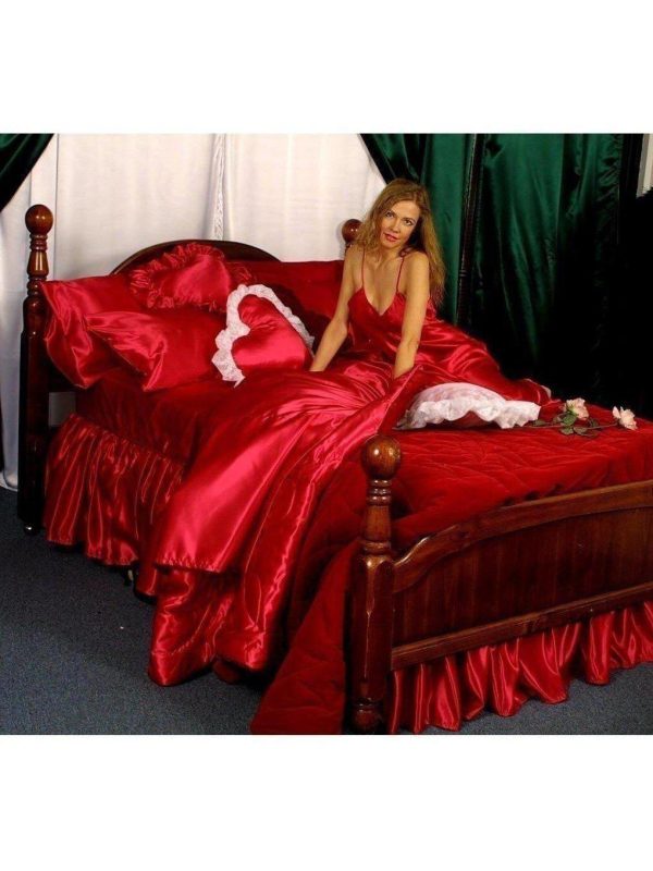 IS-Cal King Size Sheet Set of silky & soft 600 TC of Lingerie Satin Fashion