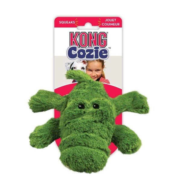 KONG Ali Alligator Cozie Plush Dog Toy Supply - Image 2