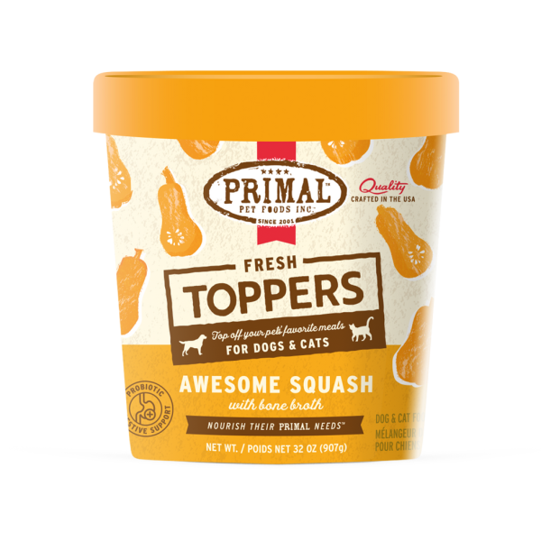 Primal Fresh Toppers Awesome Squash Recipe For Dogs & Cats For Discount