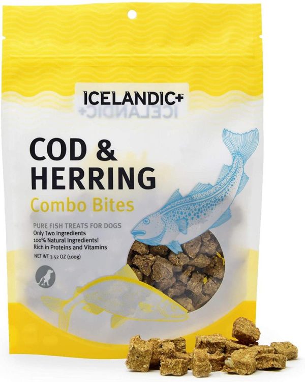 Icelandic+ Cod & Herring Combo Bites Fish Dog Treats Online Sale
