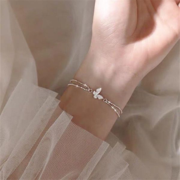 ﻿Butterfly Charm Bracelet on Sale