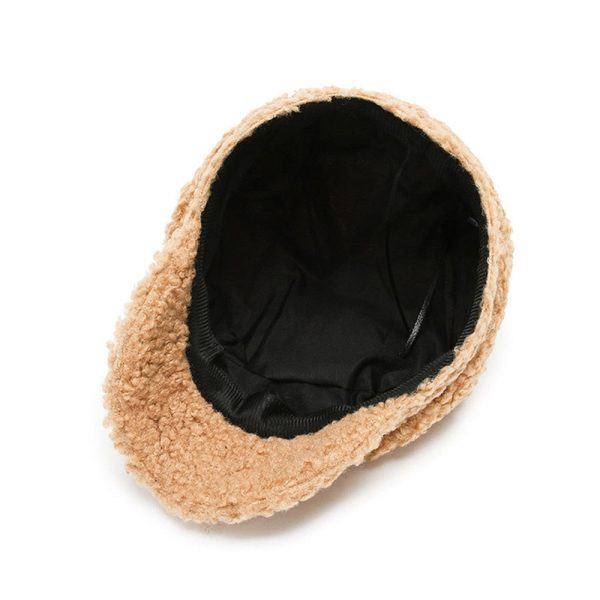 Women s Lamb Wool Baseball Cap Autumn and Winter Painter Cap Sale - Image 5