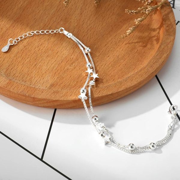 Double Layers Stars Beads Bracelet on Sale - Image 5