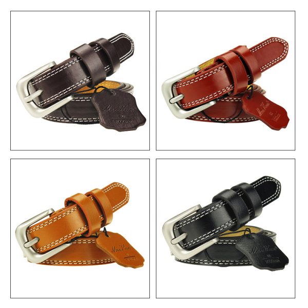 Genuine Leather Belts for Women Decorative Simple Waist Belt Sale - Image 2