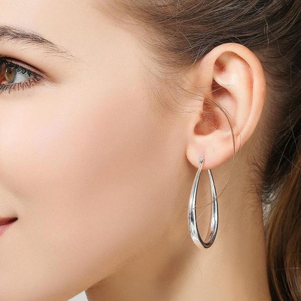 Circle Hoop Earrings For Women Fashion Charm Jewelry Hot on Sale - Image 5