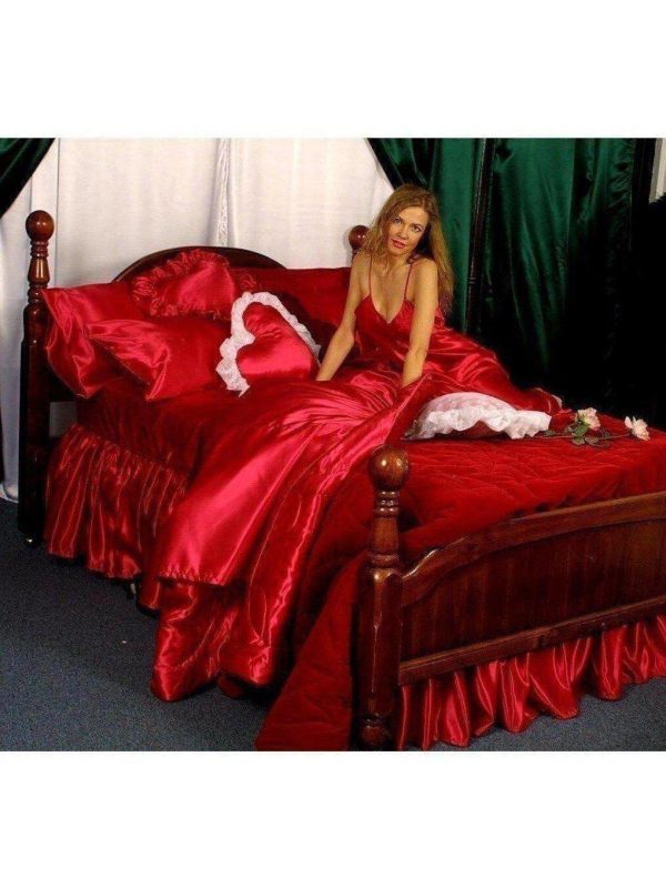 Custom Made SHEET SETS of Shiny & Slick Nouveau Polyester Bridal Satin, Queen, and Full sizes Online Sale