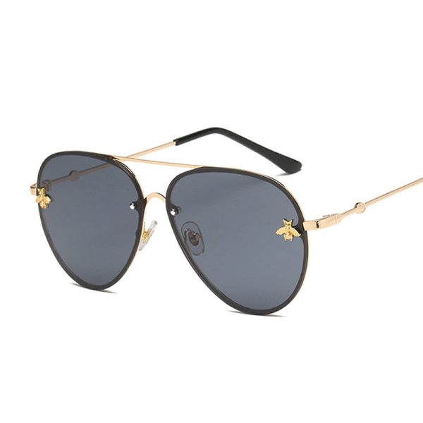 Vintage Gradient Aviation Sunglasses Woman Fashion Sun Glasses Supply - Image 3