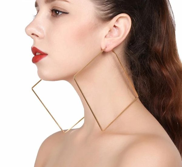 Geometric Oversized Earrings on Sale