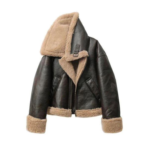 Autumn Winter New Women s Thickened Warm Double-sided Short Jacket For Discount