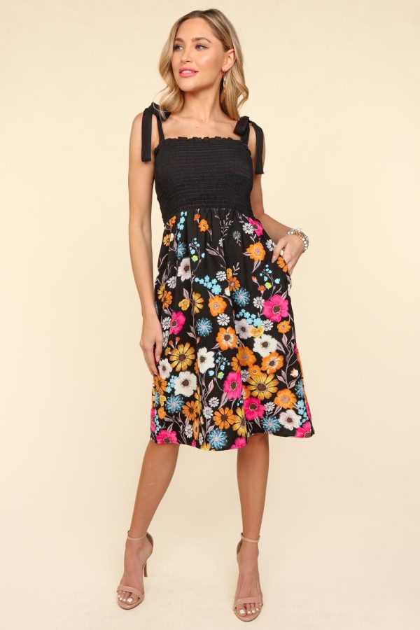 Haptics Smocked Cami Floral Dress For Sale - Image 4