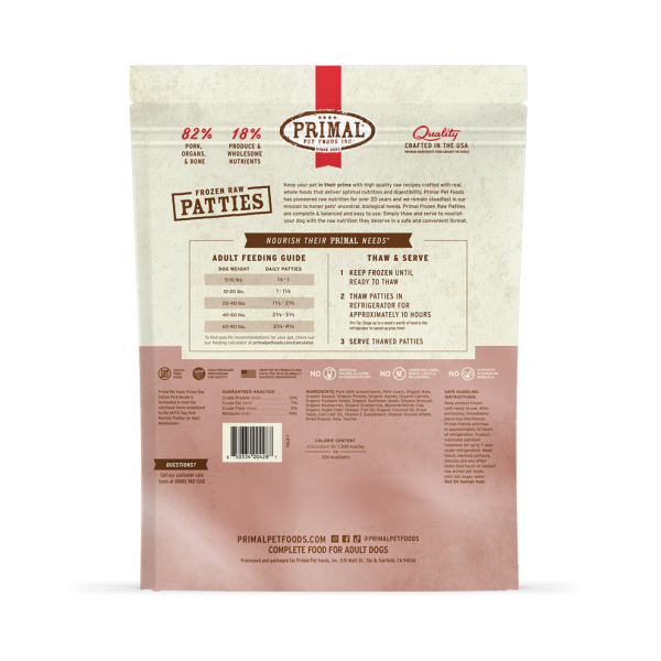 Primal Raw Frozen Pork Formula For Dogs For Sale - Image 4
