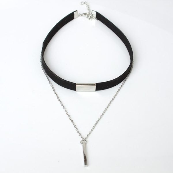 Chain Choker Necklace For Women Strip Rope Choker For Cheap - Image 4