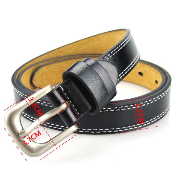 Genuine Leather Belts for Women Decorative Simple Waist Belt Sale - Image 3