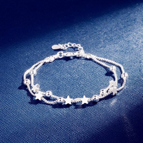Double Layers Stars Beads Bracelet on Sale - Image 4