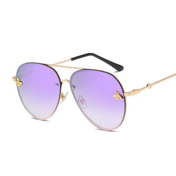 Vintage Gradient Aviation Sunglasses Woman Fashion Sun Glasses Supply - Image 5