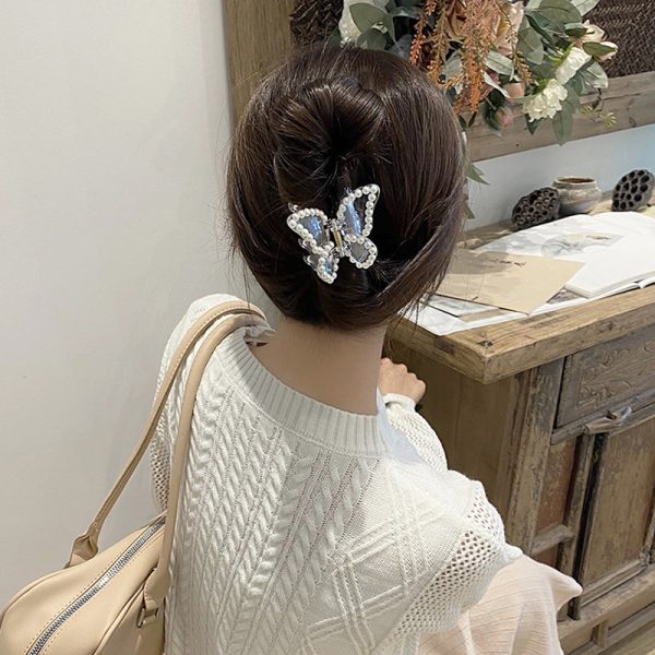 Transparent Butterfly Hair Claws Hairpin Cute Transparent Acrylic Clip For Cheap - Image 3