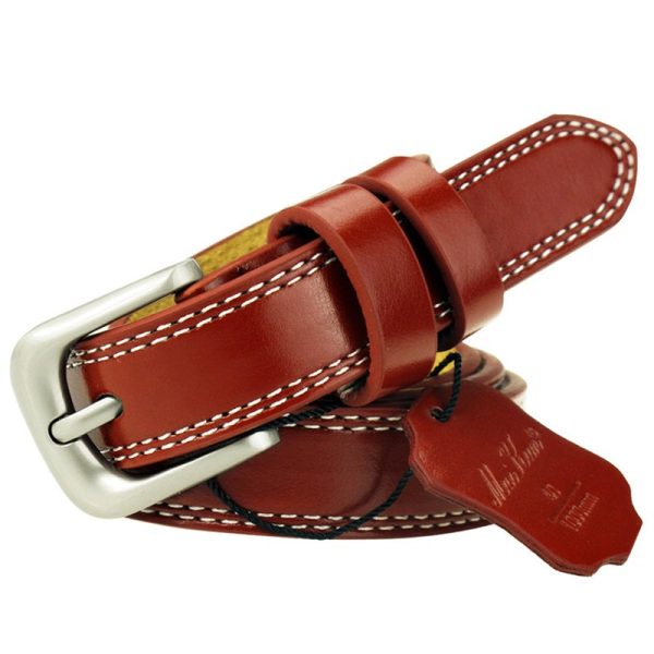 Genuine Leather Belts for Women Decorative Simple Waist Belt Sale