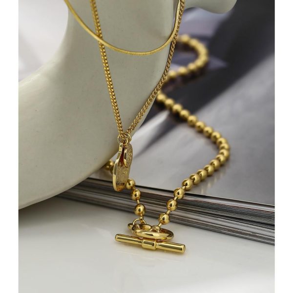 Multilayered Pendant Round Portrait Chain Necklace For Women Necklace Jewelry Discount - Image 2