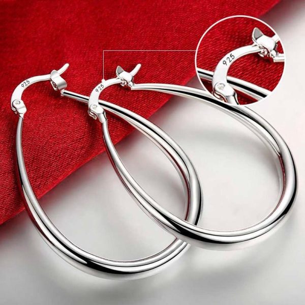 Circle Hoop Earrings For Women Fashion Charm Jewelry Hot on Sale - Image 4