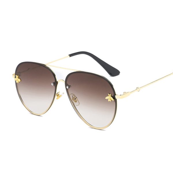Vintage Gradient Aviation Sunglasses Woman Fashion Sun Glasses Supply - Image 2
