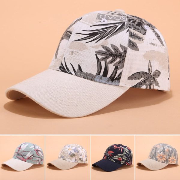 Baseball Cap Women Flower Embroidery Sun Hats Adjustable Snapback For Discount - Image 4