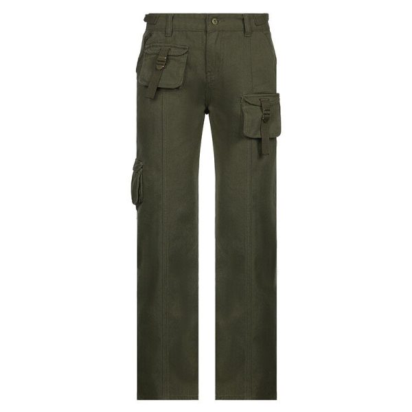 Retro Grunge Cargo Denim Jeans Streetwear Vintage Low Waist Trouser For Cheap - Image 3