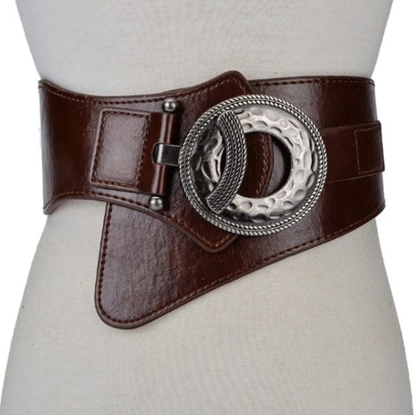 Women Wide Waist Elastic Stretch Belt Women Girdlestrap Belts Hot on Sale - Image 4