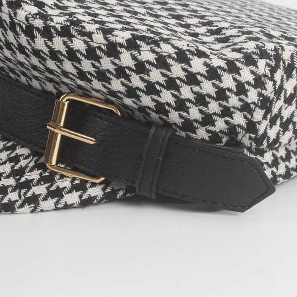 Plaid Belt Visor Cap Online now - Image 5
