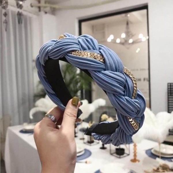 Cross Knot Braid Headband on Sale - Image 4