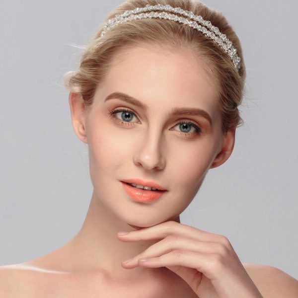 Crystal Rhinestones Hairbands Tiaras Beads Crowns Hair Accessories on Sale - Image 2