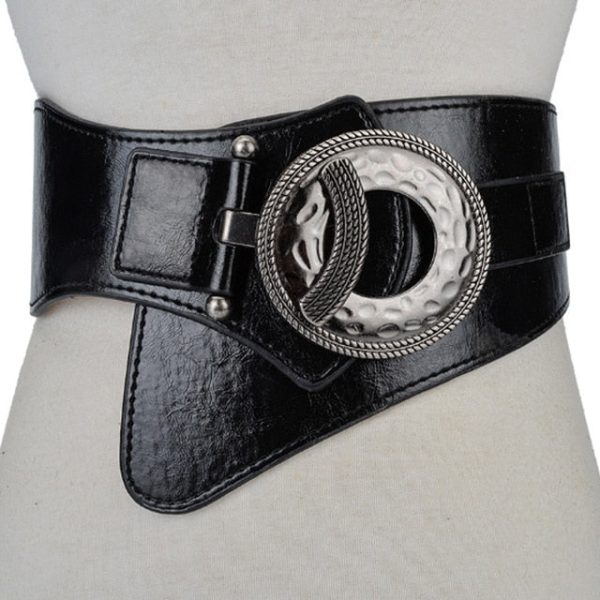 Women Wide Waist Elastic Stretch Belt Women Girdlestrap Belts Hot on Sale - Image 2
