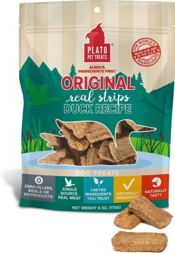 Plato All Natural Duck Strips Dog Treats Online