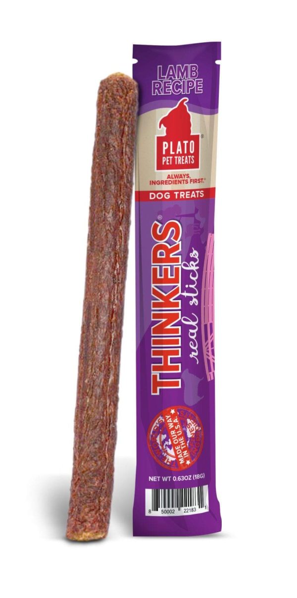 Plato Thinkers Lamb Meat Single Stick Treats for Dogs Online Sale