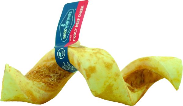 Barkworthies Beef Cheek Curly Bone for Dogs Online Sale