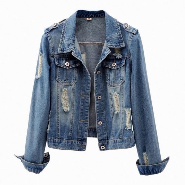 Denim Jacket Women Boyfriend Jean Coat Streetwear Vintage Outerwear Online Sale