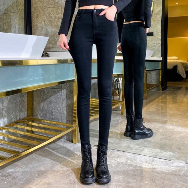High Waist Jeans Women Skinny Jeans Woman Pencil Pants Elastic Pants Online now - Image 5