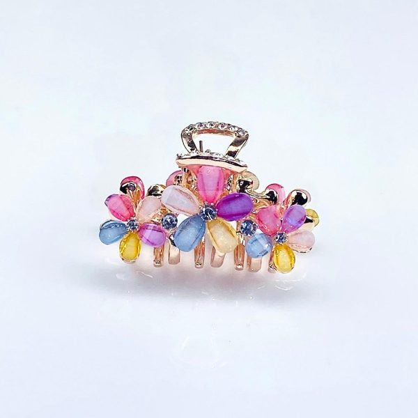 Resin Flower Hair Claw Online Hot Sale - Image 4