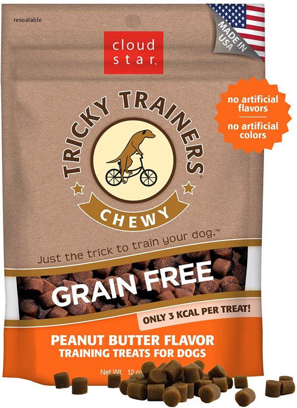 Cloud Star Grain Free Chewy Tricky Trainers Peanut Butter Flavor Training Treats for Dogs For Discount
