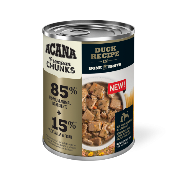 Acana Premium Chunks Grain Free Duck Recipe for Dogs For Cheap