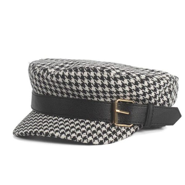 Plaid Belt Visor Cap Online now