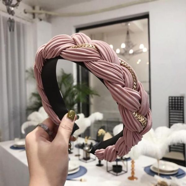 Cross Knot Braid Headband on Sale - Image 5