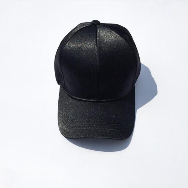 Baseball Cap Hat For Women Satin Sold Baseball Cap Snapback Casual Cap Hot on Sale - Image 2