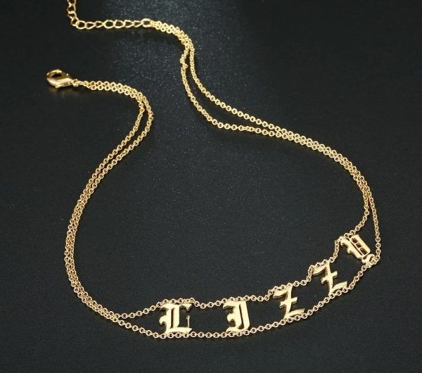 Old English Necklace Choker For Sale - Image 3