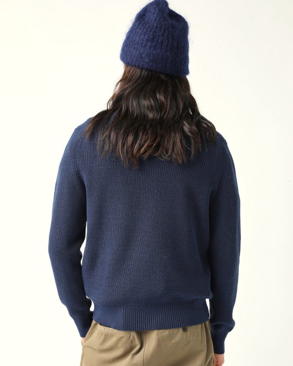 LS Slouchy Polo - Navy Online Hot Sale - Image 4