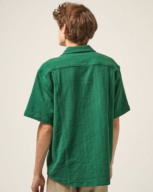 Basket Weave Stripe SS - Green Fashion - Image 4