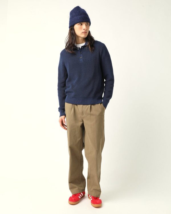 LS Slouchy Polo - Navy Online Hot Sale - Image 2
