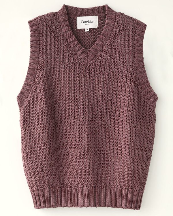 Mercerized Vest - Violet Online Sale