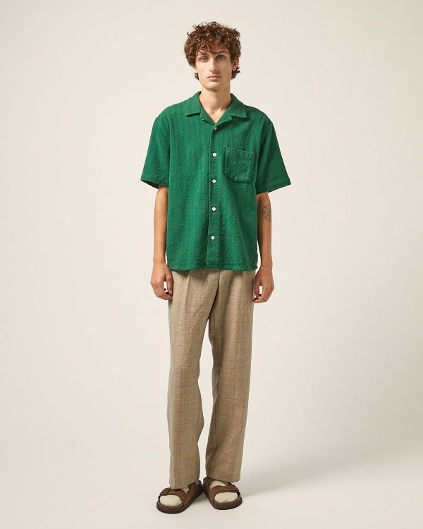 Basket Weave Stripe SS - Green Fashion - Image 2
