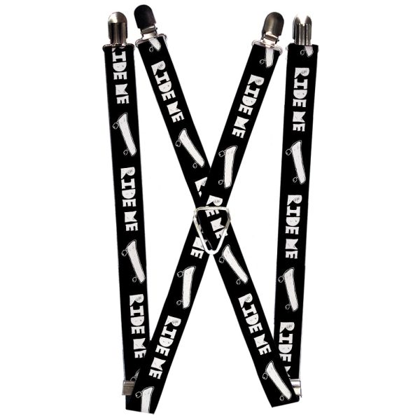 Suspenders - 1.0  - RIDE ME Skateboard Black White For Cheap